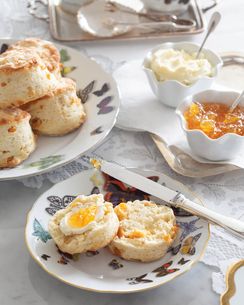 Dried Cantaloupe Scones
