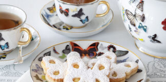 white-chocolate lemon linzer cookies