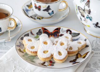 white-chocolate lemon linzer cookies