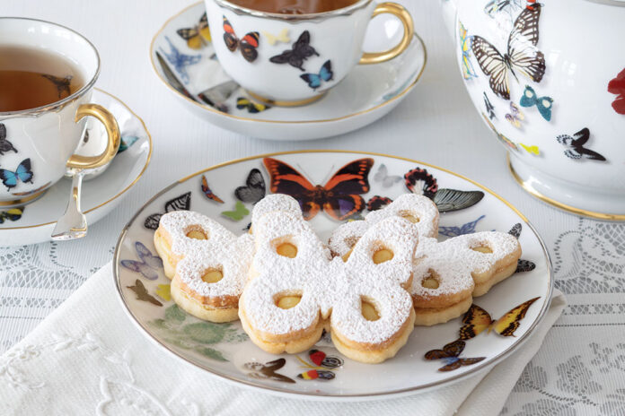 white-chocolate lemon linzer cookies