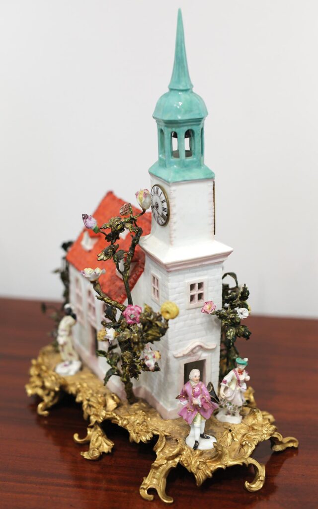 Rare 18th-century Miessen porcelain church.