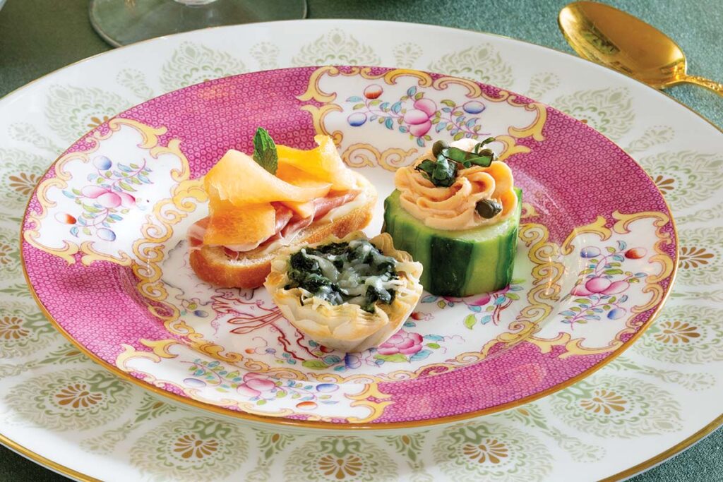 bridal tea savories course