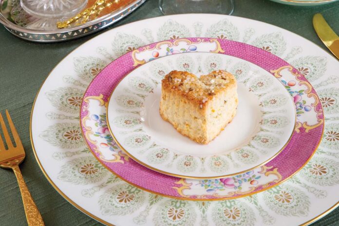 lavender-orange scones