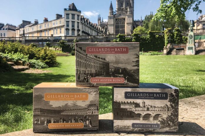 Jane Austen Blend, English Breakfast, and Bath City Tea are popular among customers.