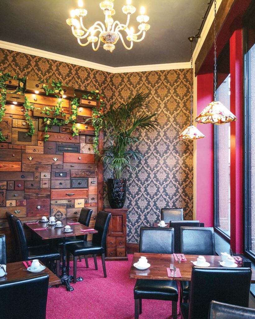 Josephine’s old-world charm invites guests to sip tea and stay awhile.