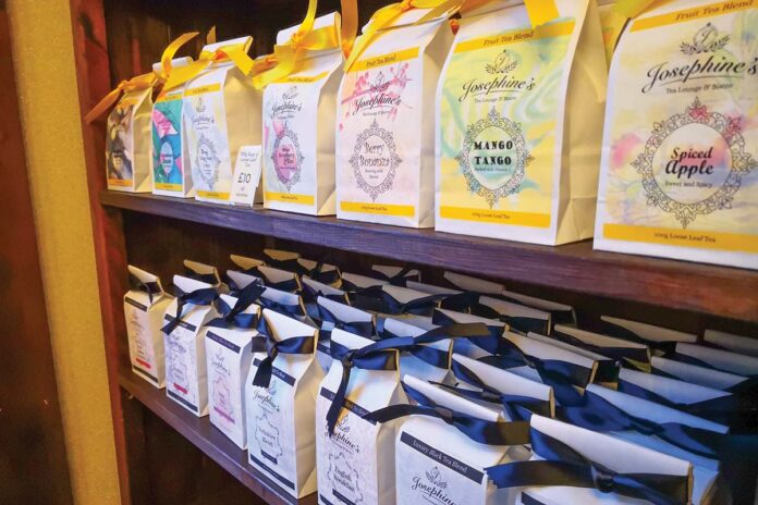 Josephine’s custom tea blends all hail from Scotland.