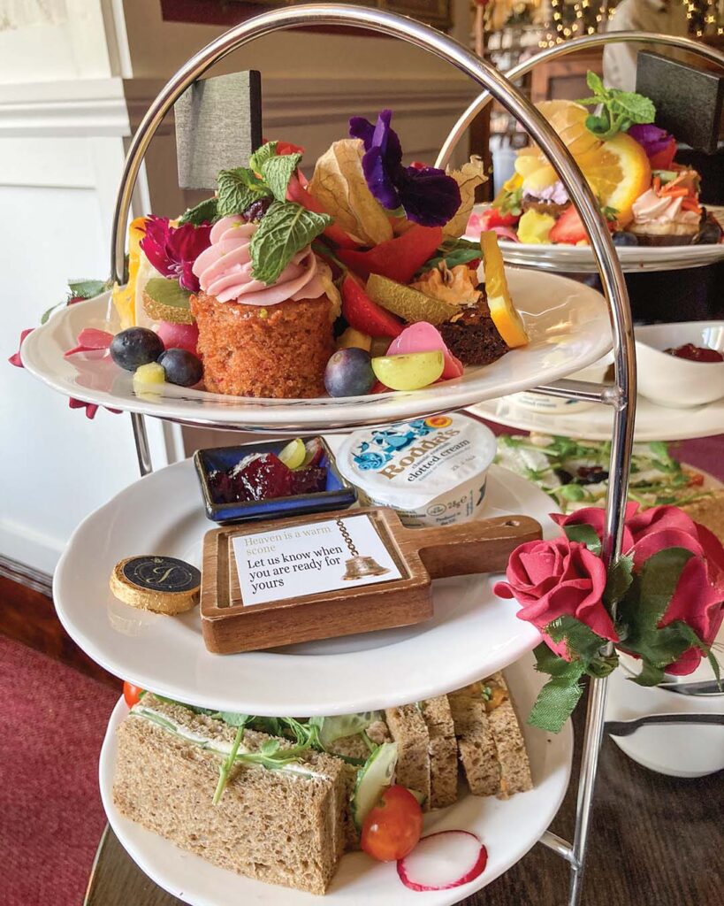 Warm scones arrive promptly to the table by the ringing of a bell placed on each guest’s table. It’s a unique touch for afternoon tea. Photograph by Lorna Reeves