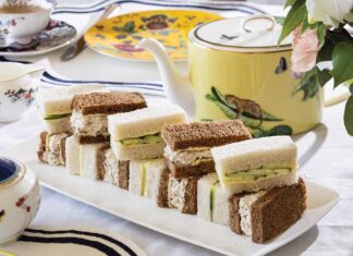 Wedgwood Chicken Salad Sandwiches and Classic Cucumber Sandwiches