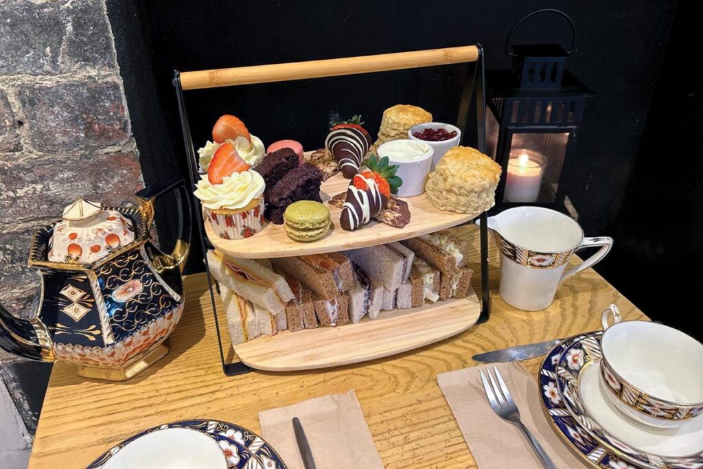Fresh scones and delicious cakes for the generous afternoon tea are all baked in the adjoining kitchen. Photograph Courtesy of Tea Rooms Aldermaston Wharf