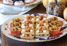 Petite Pecan-Orange Cheesecakes and Miniature Apple Napoleons