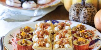 Petite Pecan-Orange Cheesecakes and Miniature Apple Napoleons