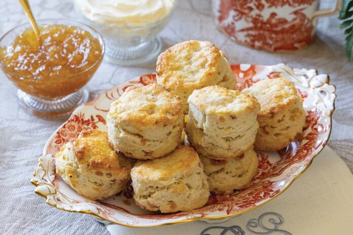ginger-pear scones