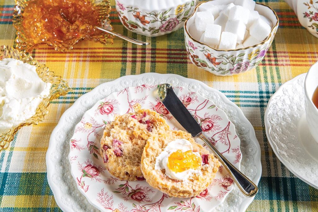 gluten-free sweet potato-cranberry scones