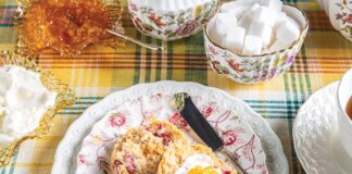 gluten-free sweet potato-cranberry scones