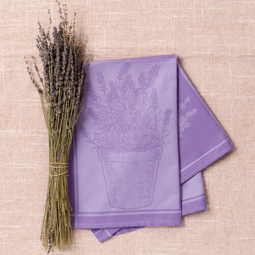Lavender tea towel