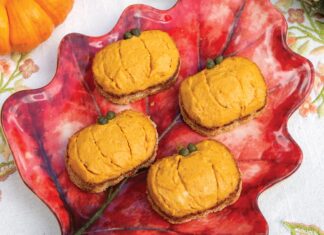 Pumpkin Hummus Canapés