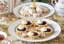 Toffee Shortbread, Biscoff-Pumpkin Truffles and Cherry-Orange Tartlets