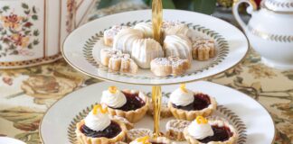 Toffee Shortbread, Biscoff-Pumpkin Truffles and Cherry-Orange Tartlets