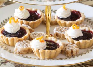 Cherry-Orange Tartlets and Toffee Shortbread
