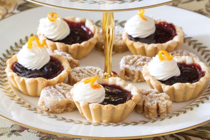 Cherry-Orange Tartlets and Toffee Shortbread