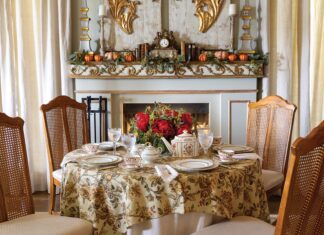 opulent autumn tea menu