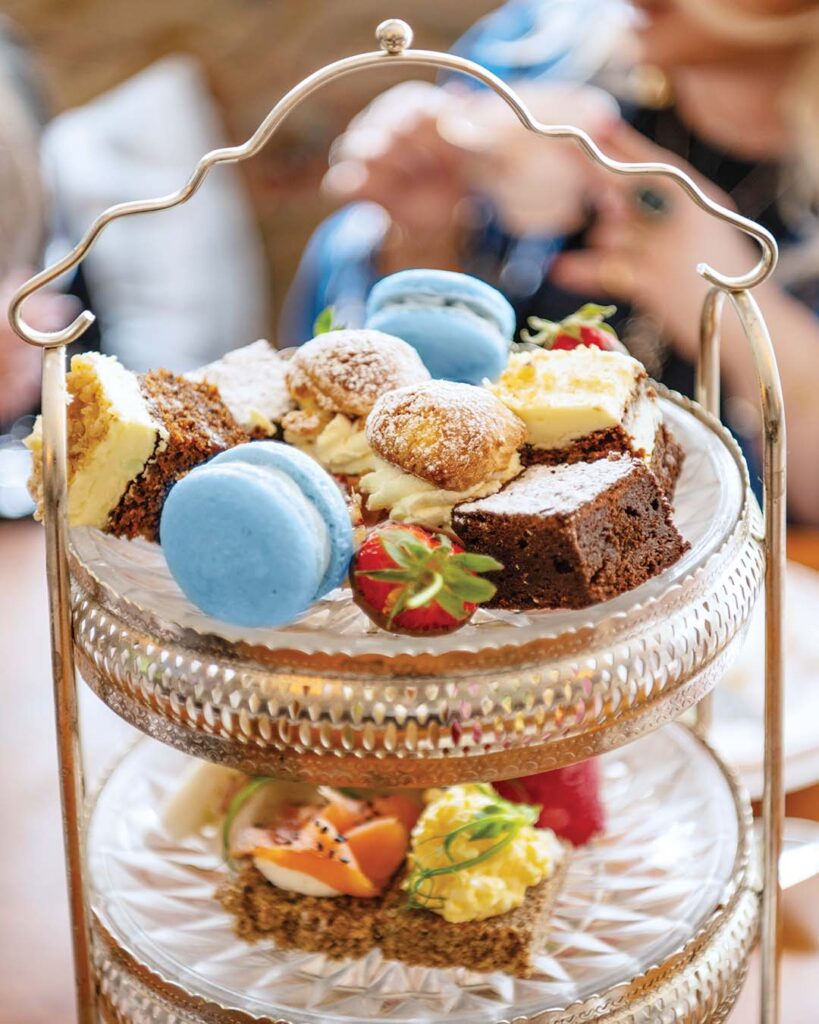 The Newbridge silver tea stand is one of the company’s most popular items.Photograph Courtesy of Newbridge Silverware.