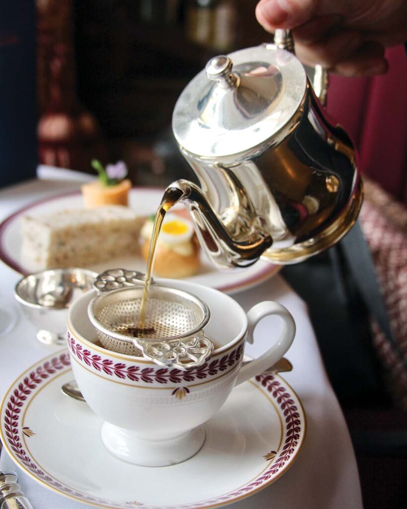 Top tea brand Ronnefeldt is served at Cashel Palace. Photograph Courtesy of Cashel Palace Hotel.