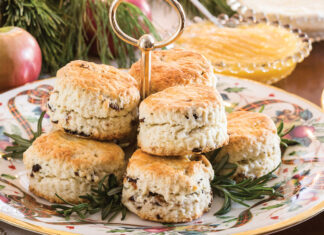 rosemary-fig scones