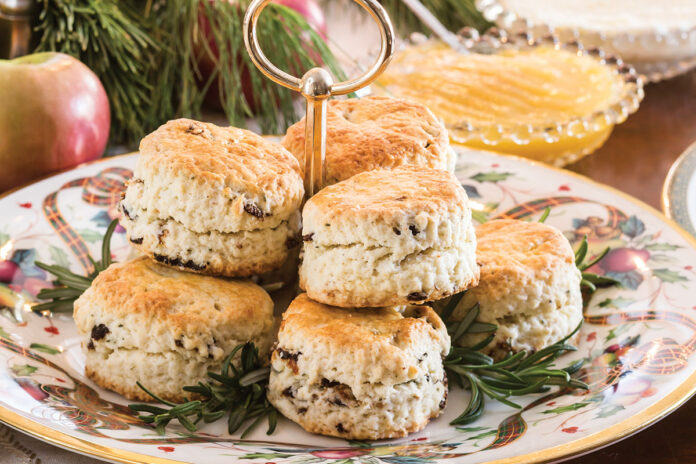 rosemary-fig scones