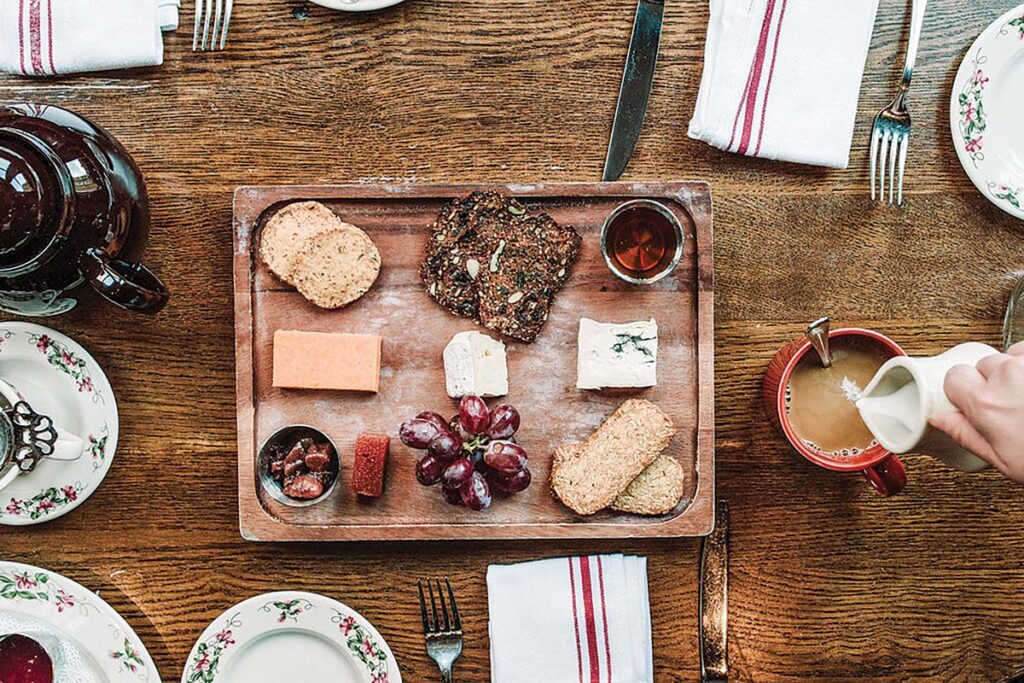Charcuterie is also available for teatime.