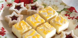 Clementine Jam–Swirled Cheesecake Bites