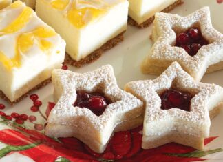 Lingonberry Linzer Stars