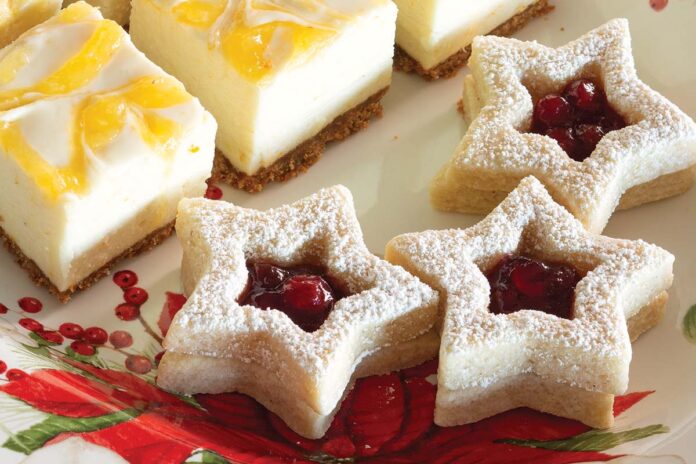Lingonberry Linzer Stars