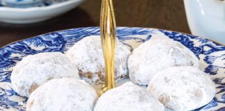 Hazelnut-Ginger Snowball Cookies