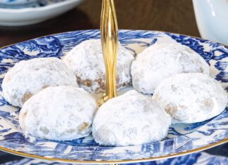 Hazelnut-Ginger Snowball Cookies