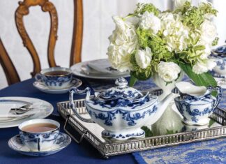 Arthur J. Wilkinson’s Iris Blue teapot