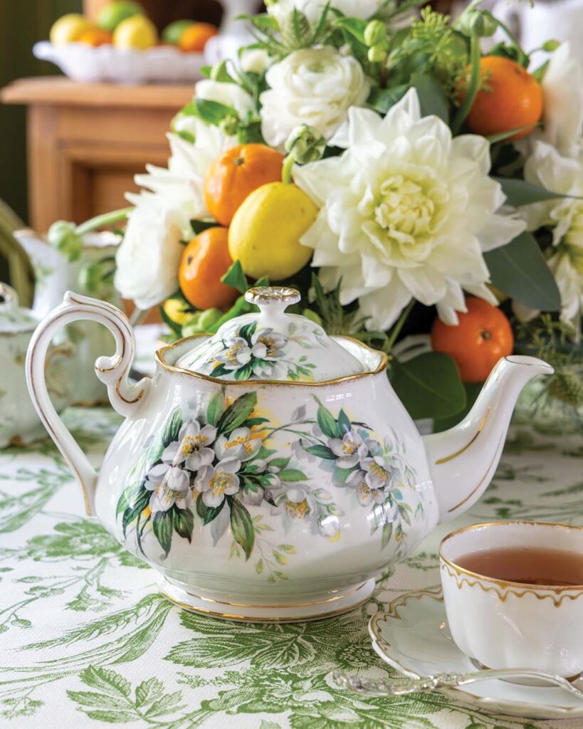 winter citrus teatime