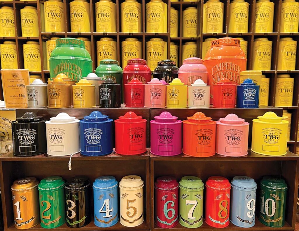 TWG Tea canisters