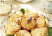 Lemon, Lavender & White Chocolate Scones Floral Fete